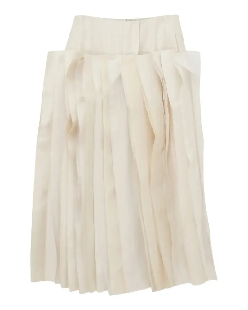 Carven Millefeuille Midirock im Layering-Look - Nude Nude
