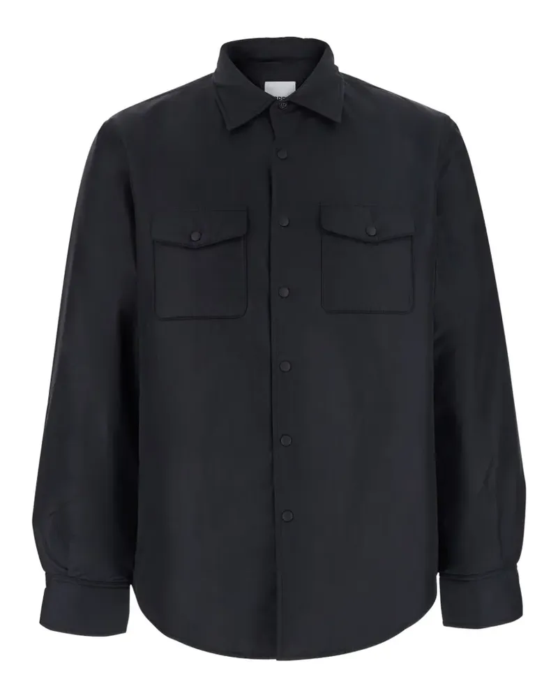 ASPESI Hemdjacke mit Knopfverschluss - Schwarz Schwarz