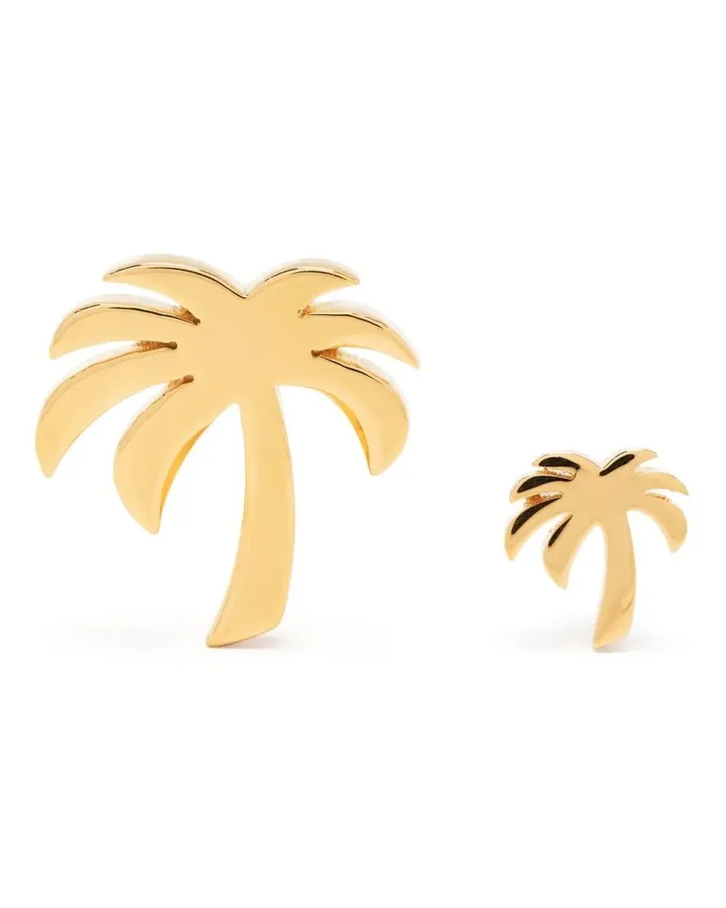 Palm Angels Ohrstecker mit Palmendetail - Gold Gold