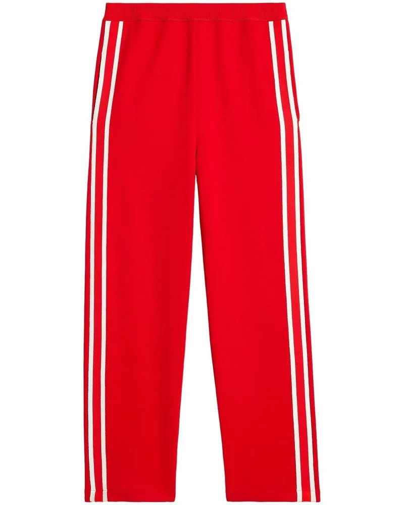 AMI Paris Jogginghose mit Streifen Rot