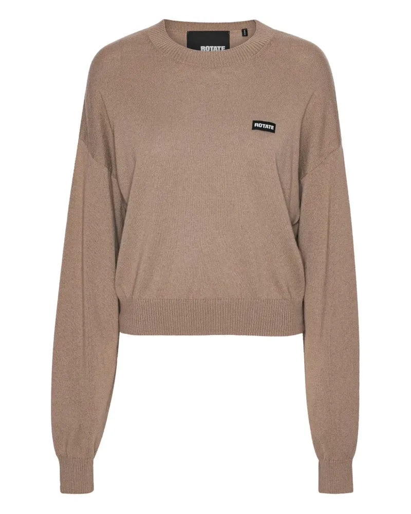 ROTATE Birger Christensen Pullover aus Merinowolle - Braun Braun