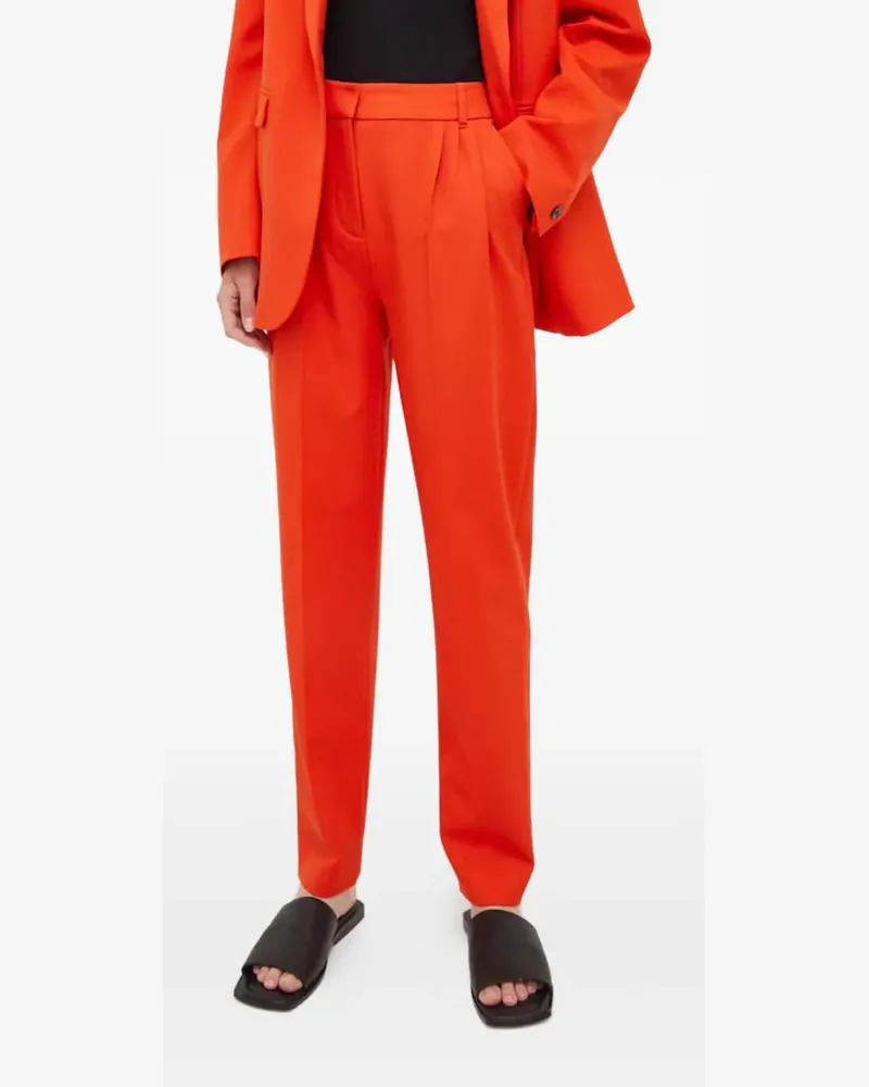 Samsøe & Samsøe Plissierte Hose - Orange Orange