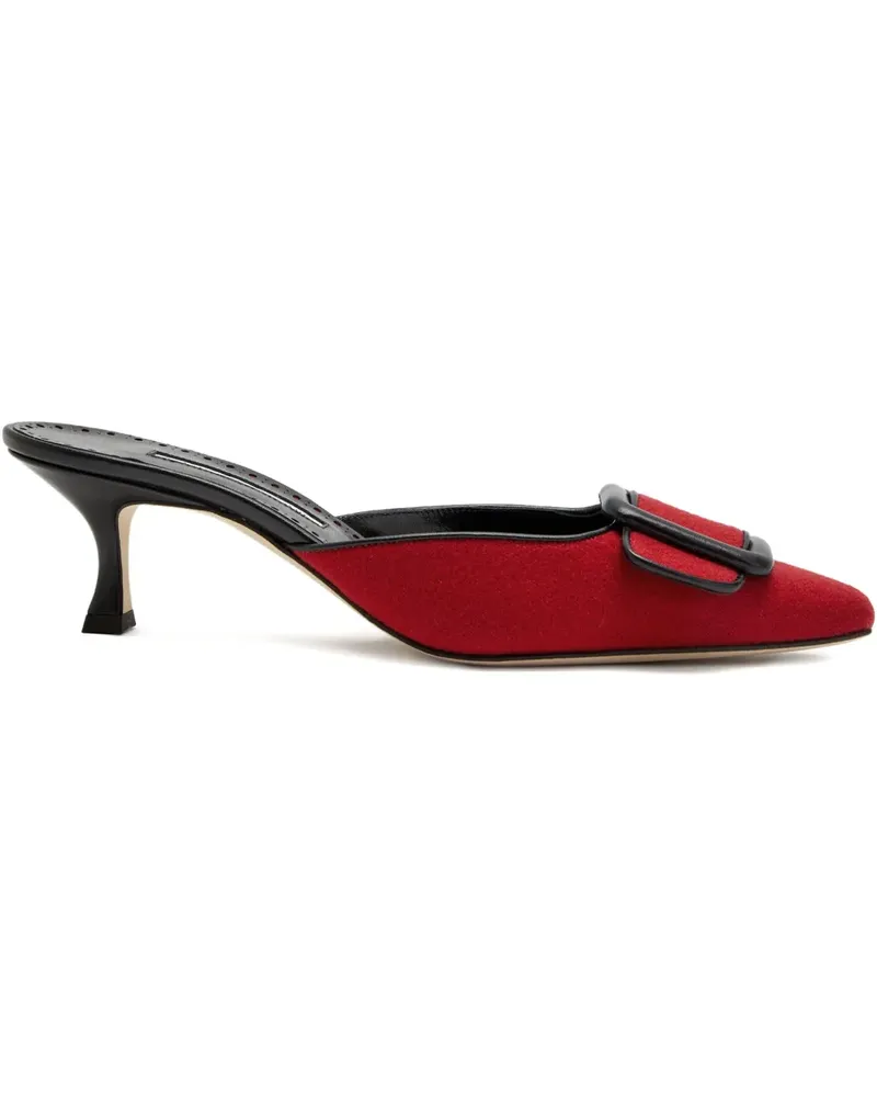 Manolo Blahnik 50mm Maysalebi mule - Rot Rot