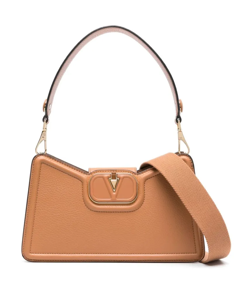 Valentino Garavani VLogo Signature Schultertasche - Nude Nude