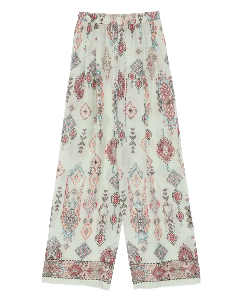 Ermanno Scervino Hose mit geometrischem Print - Grün Grün