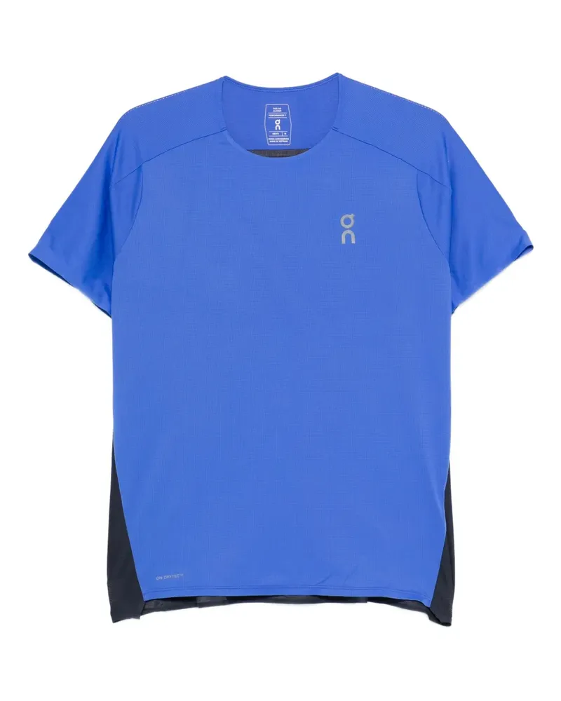 ON panelled performance top - Blau Blau