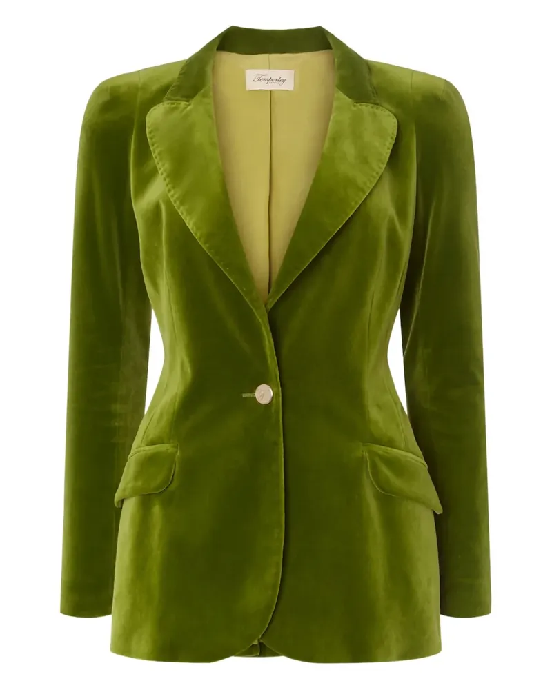Temperley London Clove Blazer aus Samt - Grün Grün
