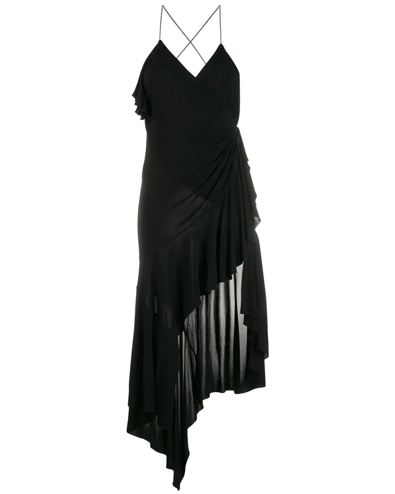 Philosophy Di Lorenzo Serafini Kleid mit asymmetrischem Saum - Schwarz Schwarz