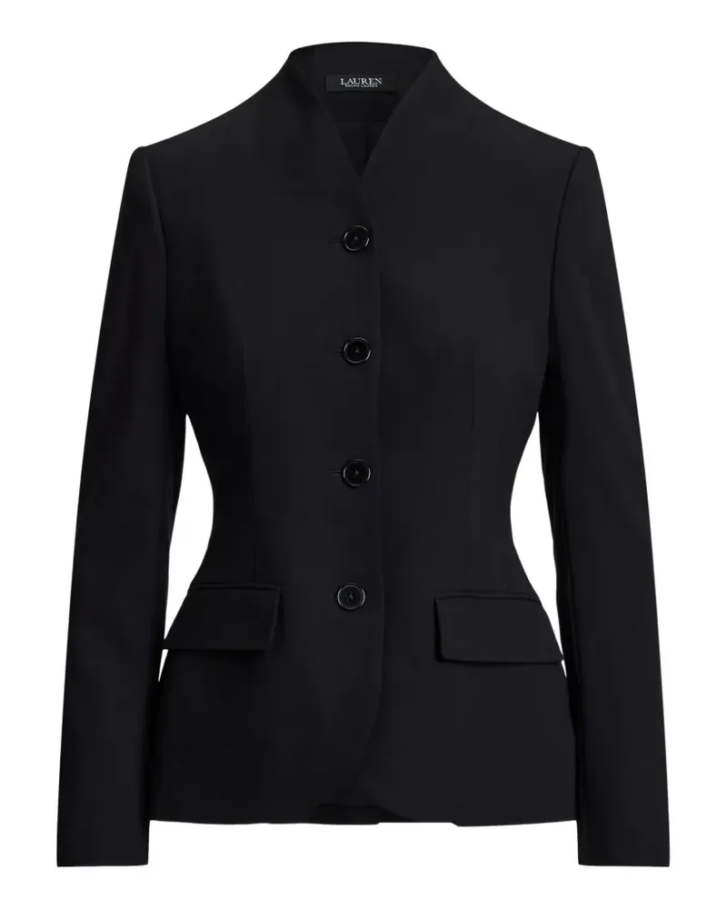 Ralph Lauren Einreihiges Blazer ohne Kragen - Schwarz Schwarz