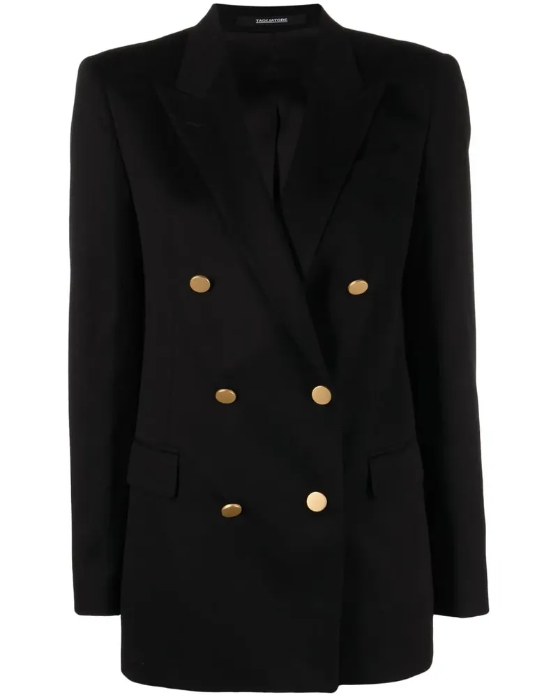 Tagliatore Doppelreihiger Blazer - Schwarz Schwarz