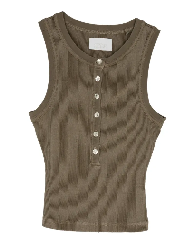 Citizens of humanity Caralyn ribbed-knit tank top - Grün Grün