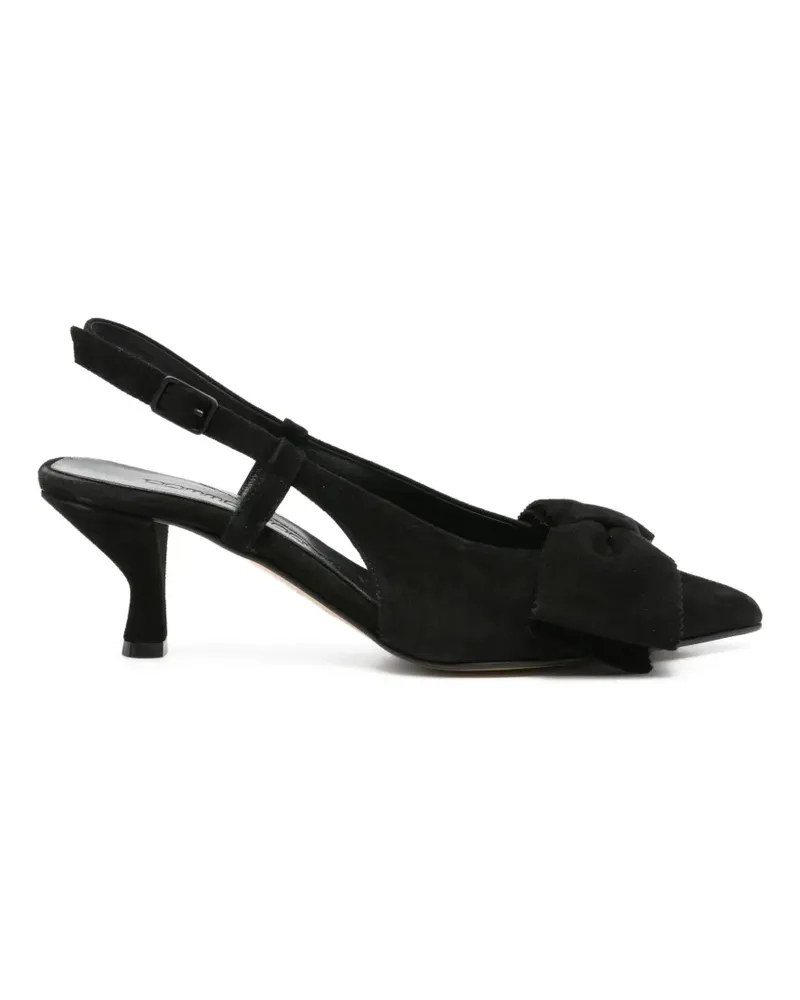POMME D'OR Henriette bow-detail slingback pumps - Schwarz Schwarz