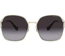Oversized-Sonnenbrille mit Farbverlauf