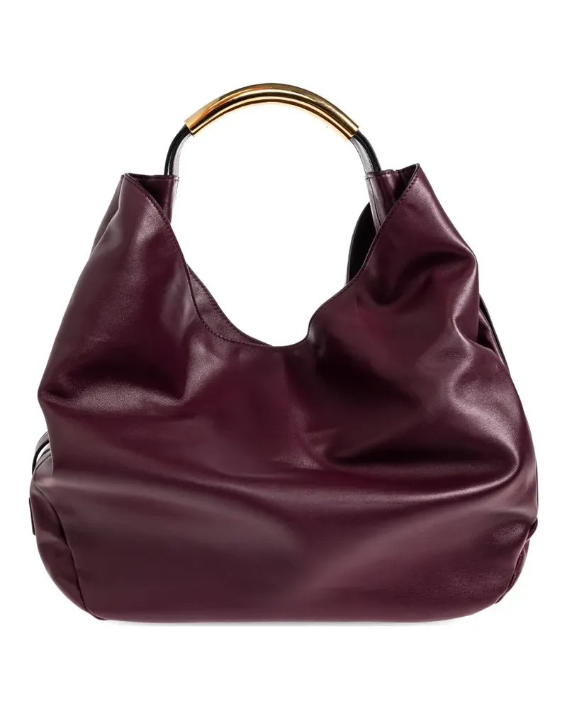 Moschino Handle Me logo-plaque tote bag - Rot Rot