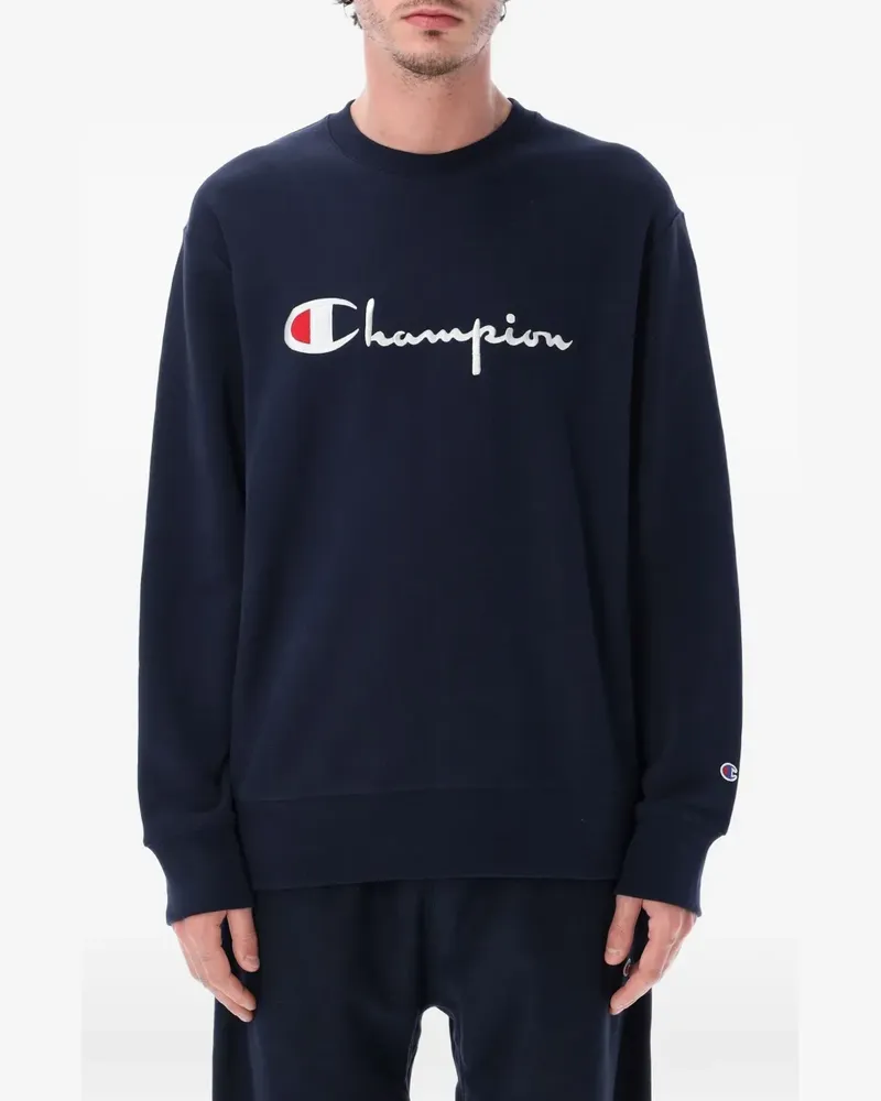 Champion logo-embroidered sweater - Blau Blau