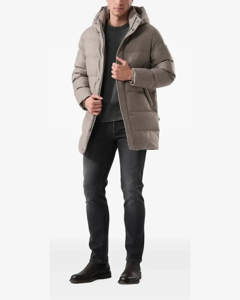 DUNO hooded padded jacket - Grau Grau