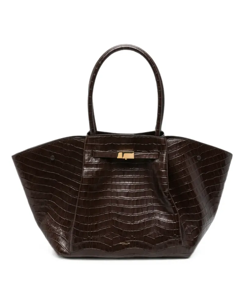 DeMELLIER New York croc-effect leather tote bag - Braun Braun