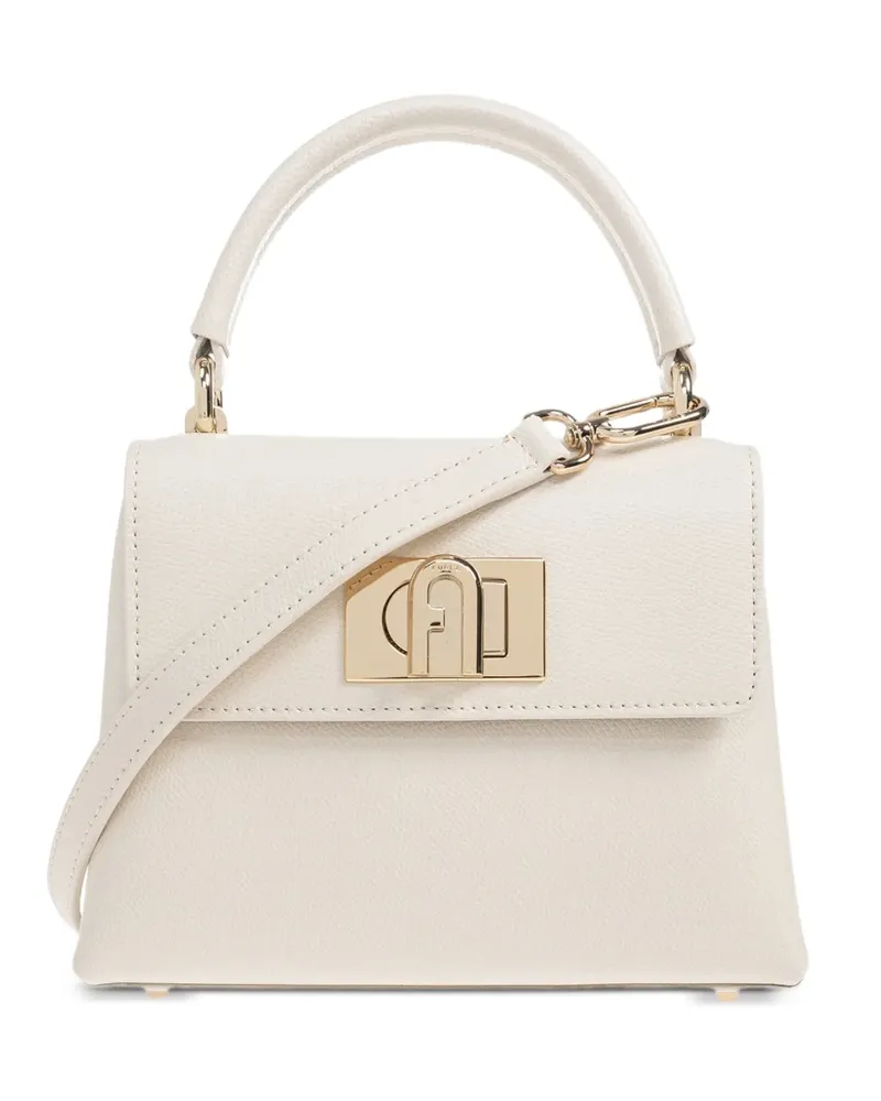 Furla 1927 leather tote bag - Weiß Weiß