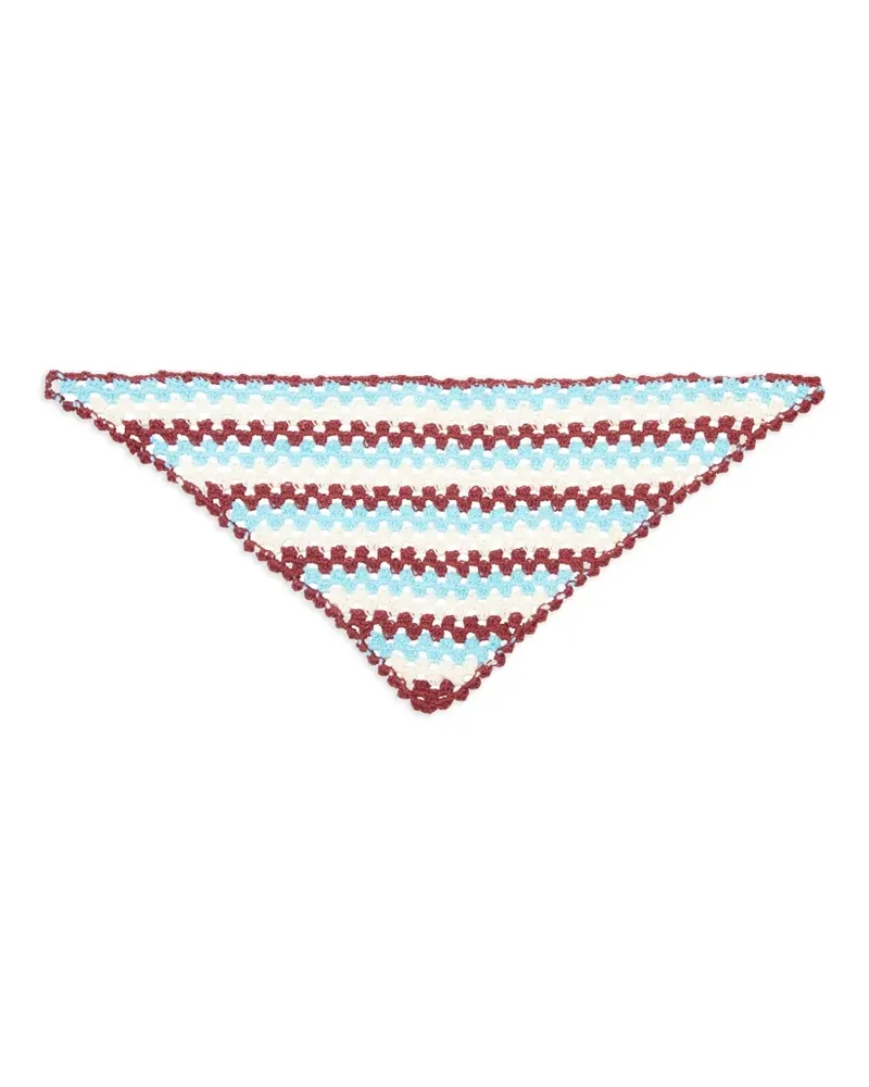 ISOLDA Gehäkeltes Graviola Haarschmuck mit Streifen - Blau Blau