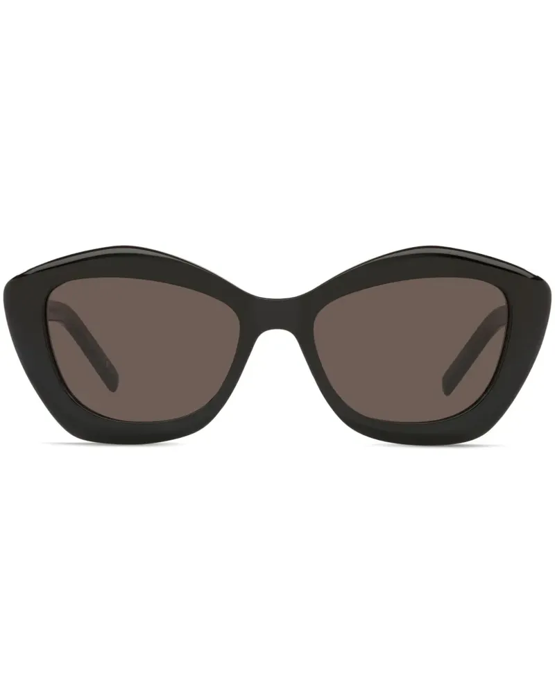 Saint Laurent Sonnenbrille mit Cat-Eye-Gestell - Schwarz Schwarz