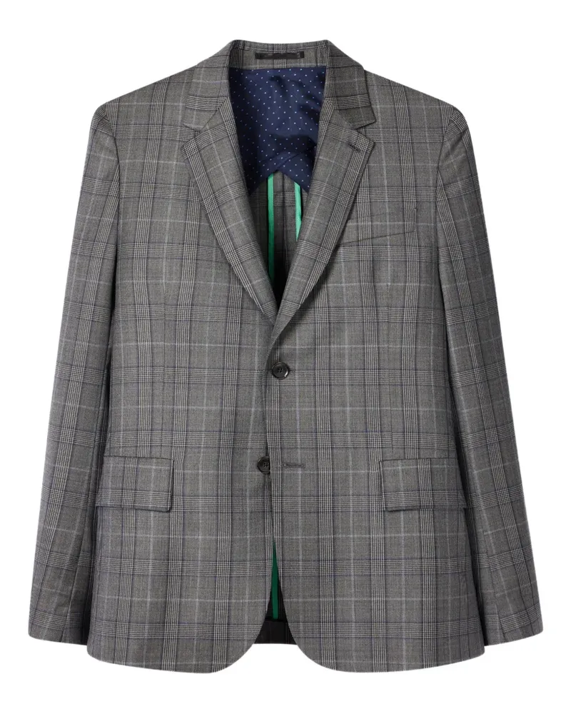 Paul Smith check single-breasted blazer - Grau Grau