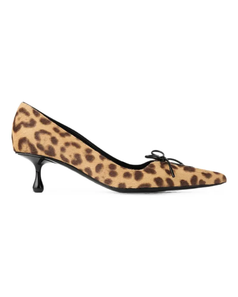 Jimmy Choo Scarlett leopard-print pumps - Nude Nude