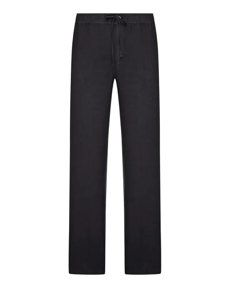 120% Lino drawstring linen trousers - Schwarz Schwarz