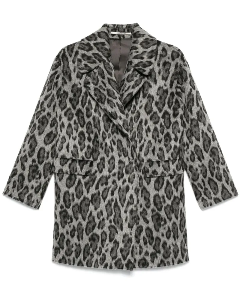Tagliatore Mantel mit Leoparden-Print - Grau Grau