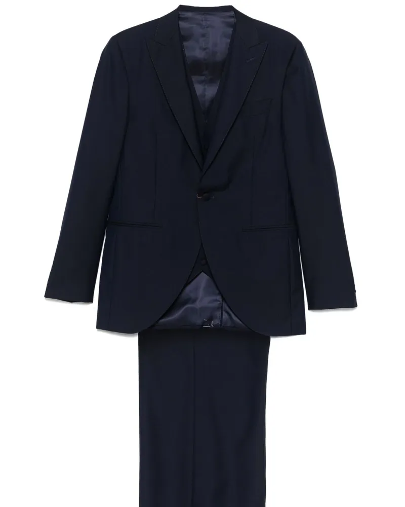 Canali Dreiteiliger Anzug - Blau Blau