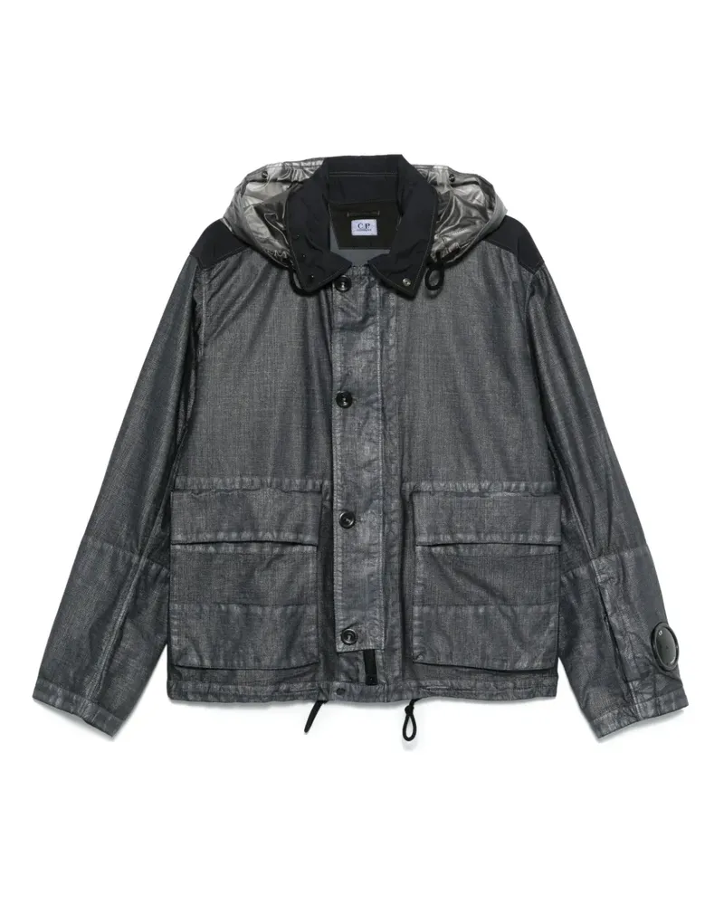 C.P. Company Jacke mit Goggles-Detail - Blau Blau