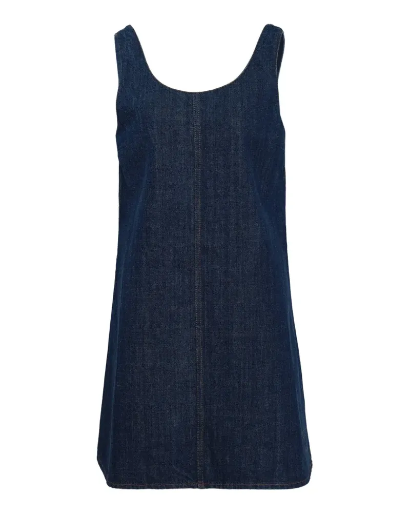AMI Paris Minikleid mit Riemen - Blau Blau