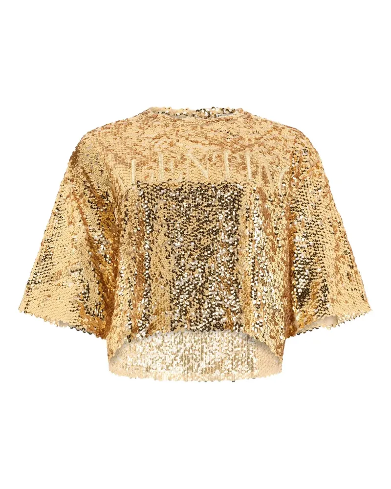 Valentino Garavani sequin-embellished t-shirt - Gold Gold