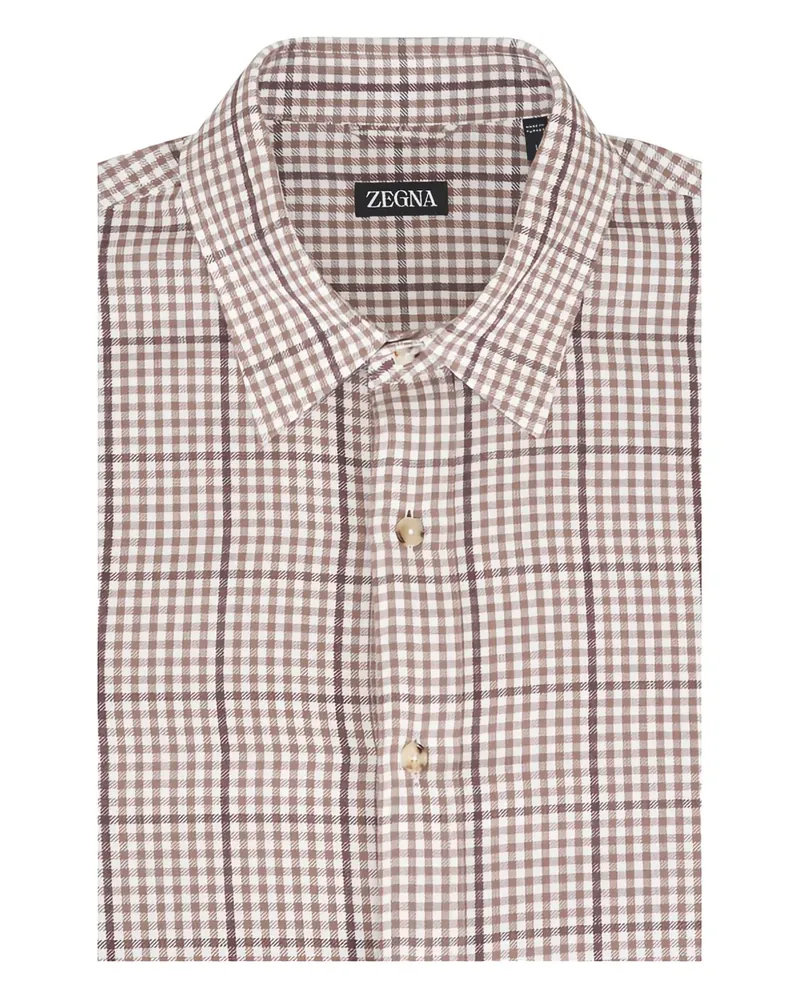 Ermenegildo Zegna checked knitwear - Nude Nude