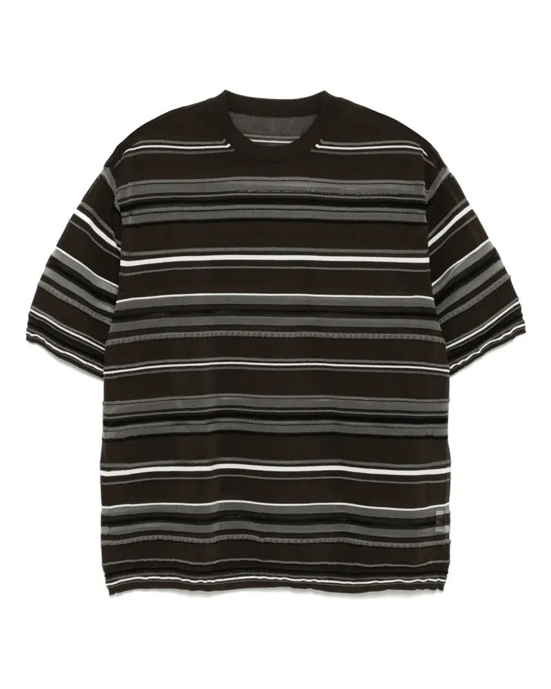 JNBY Gestreiftes T-Shirt - Braun Braun