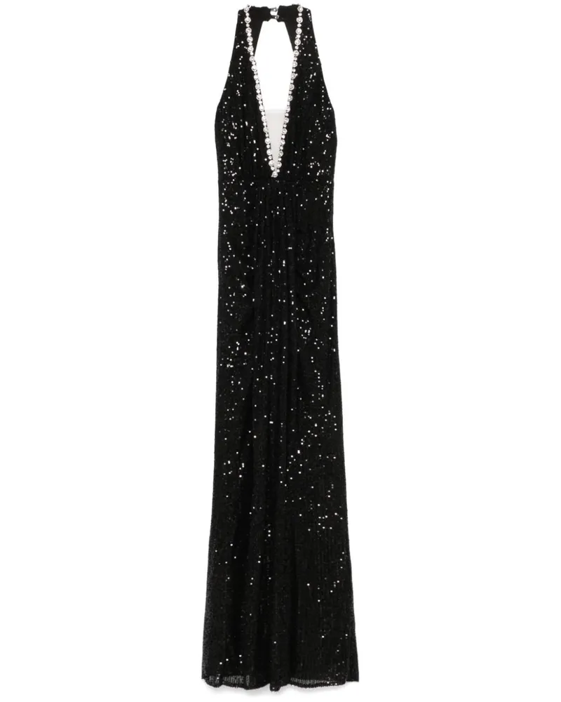 NISSA Maxikleid mit Neckholder - Schwarz Schwarz