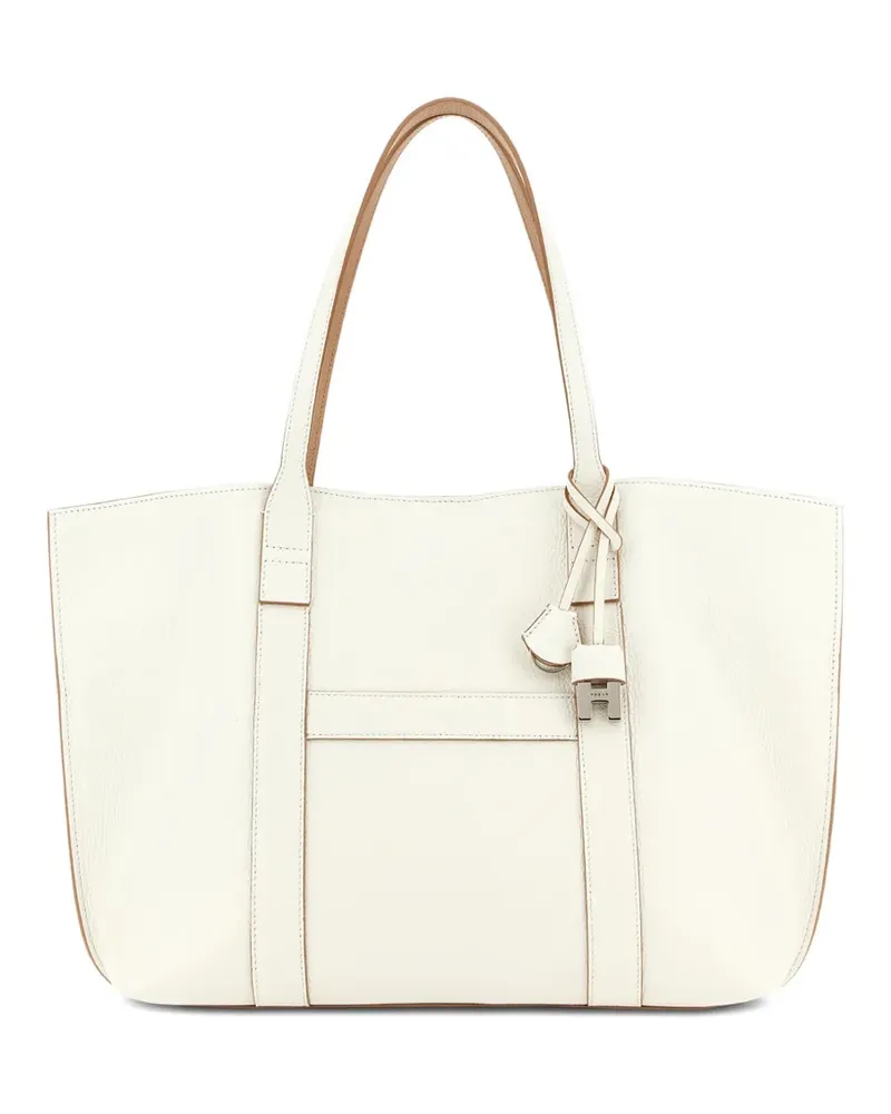 Hogan Initial Charm Riemen-Tote Bag - Nude Nude