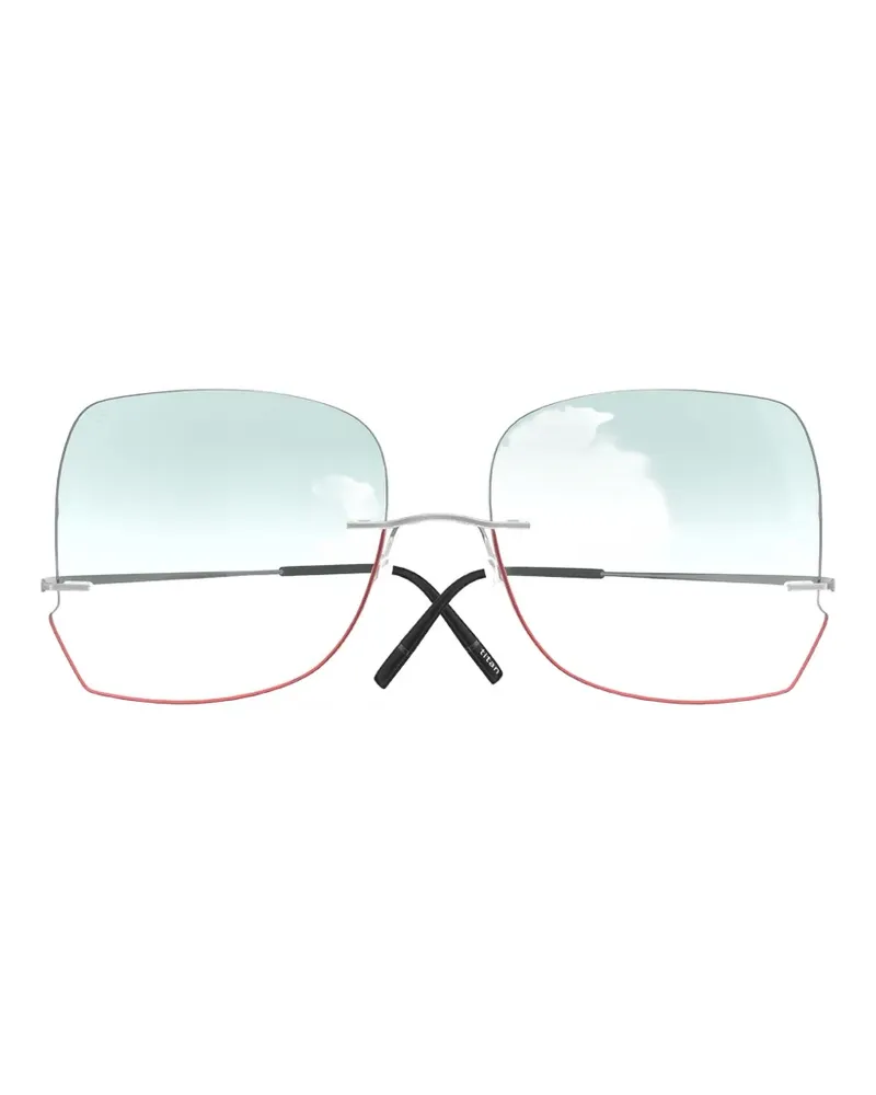 Silhouette Titan Minimal Art Stellar butterfly-frame sunglasses - Silber Silber