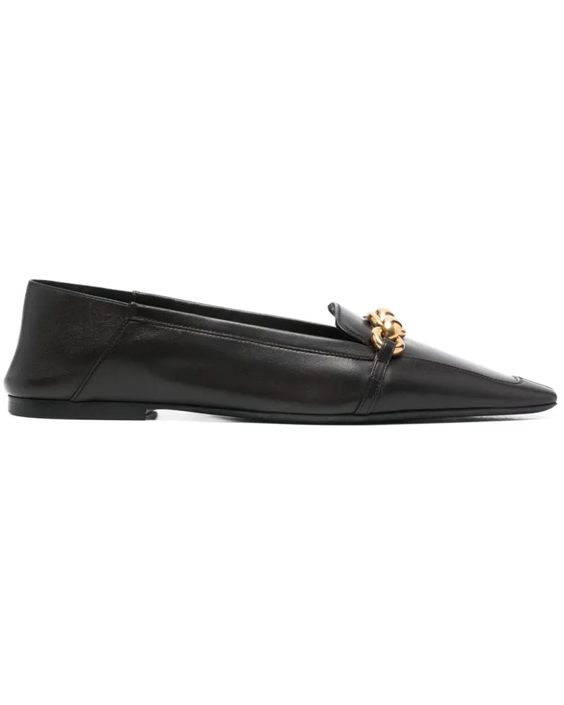 Saint Laurent Loafer mit Zierkette - Braun Braun