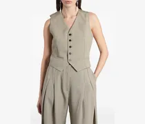 Sonnie button-up waistcoat - Nude