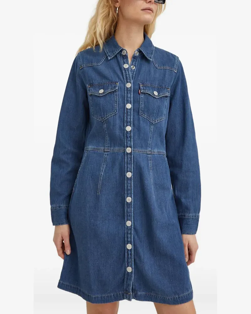 Levi's Otto Western buttoned denim dress - Blau Blau