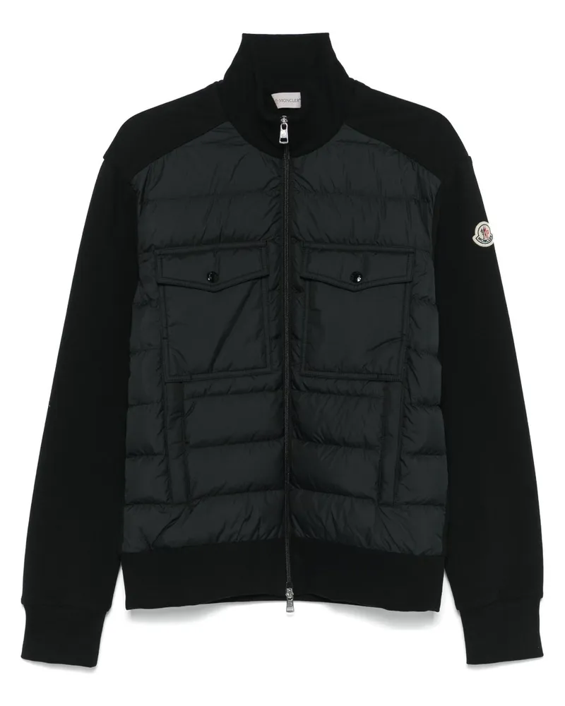 Moncler Jacke mit Kontrasteinsätzen - Schwarz Schwarz