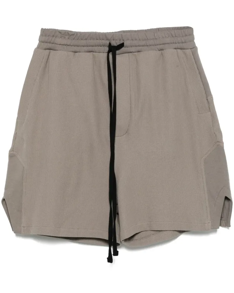THOM KROM Joggingshorts mit Waffeloptik - Grau Grau