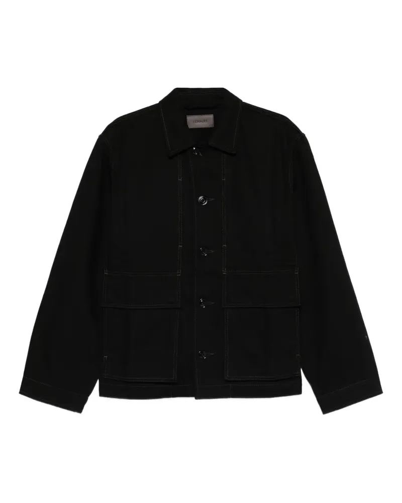 Christophe Lemaire pocket button overshirt - Schwarz Schwarz