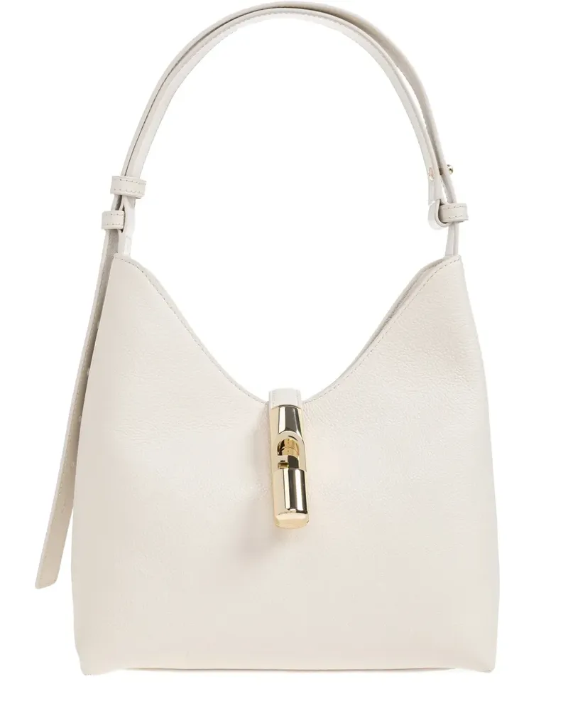 Furla lock-detail tote bag - Nude Nude