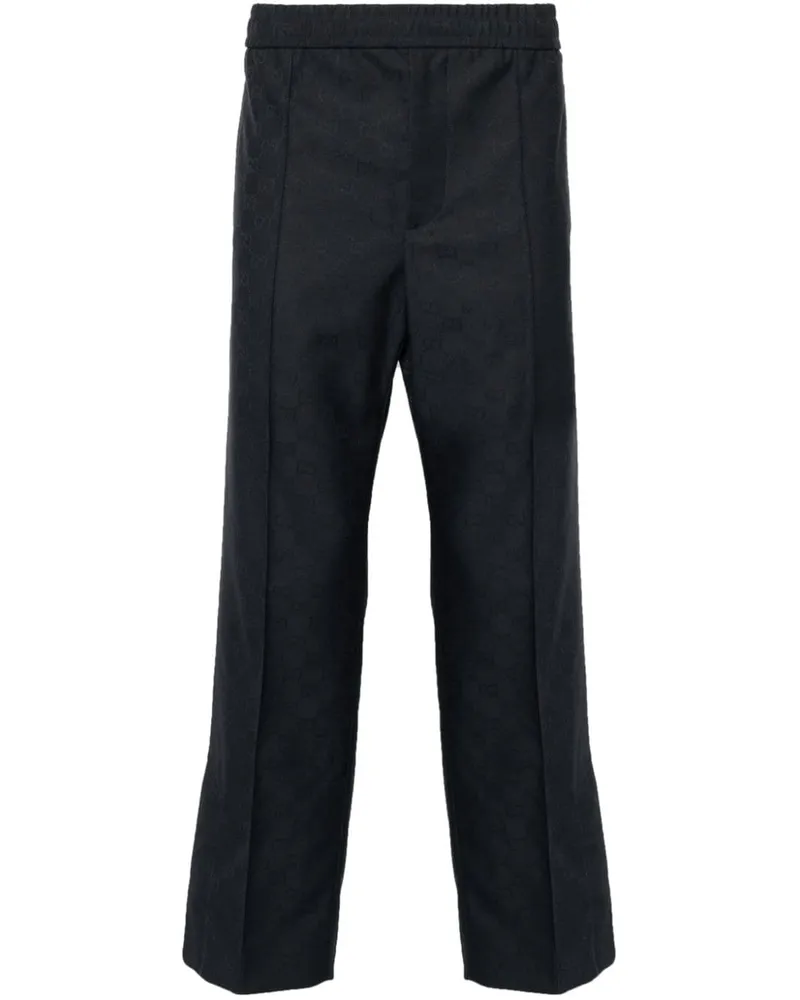 Gucci Cropped-Hose mit GG - Blau Blau