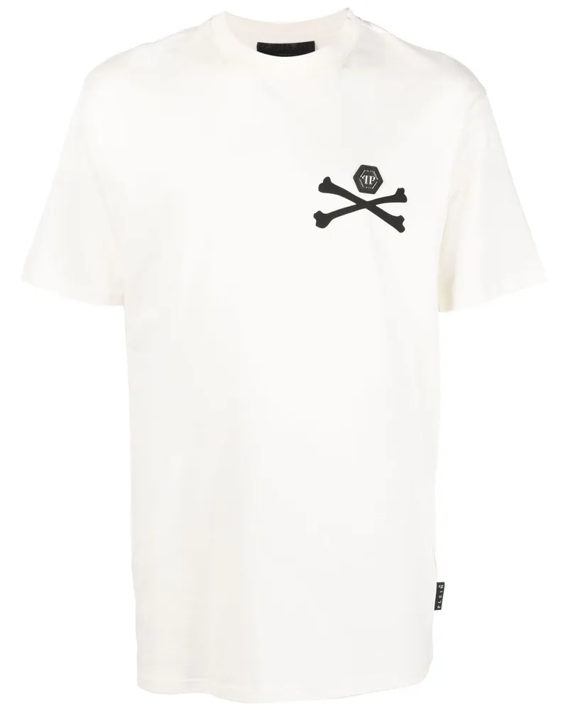 Philipp Plein T-Shirt mit Skelett-Print - Nude Nude