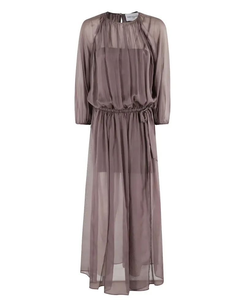 Isabelle Blanche Kleid aus Seide - Braun Braun