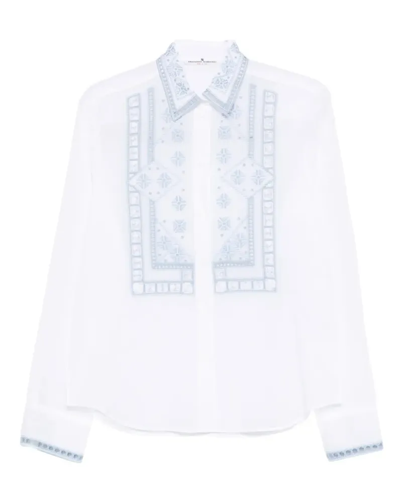 Ermanno Scervino embroidered shirt - Weiß Weiß