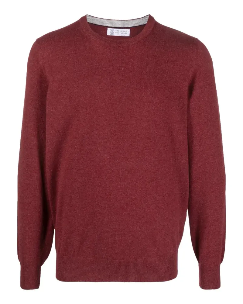 Brunello Cucinelli crew-neck cashmere sweater - Rot Rot