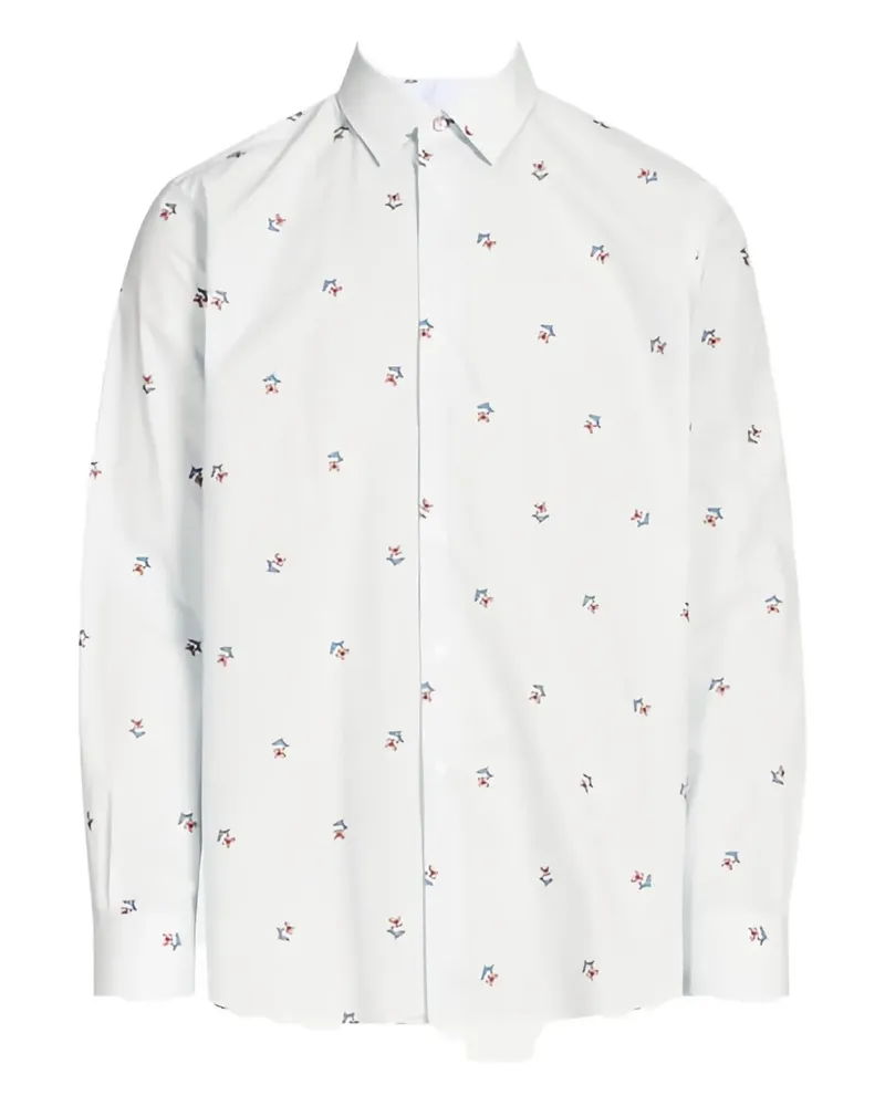 Paul Smith Hemd mit Blumenmuster - Weiß Weiß